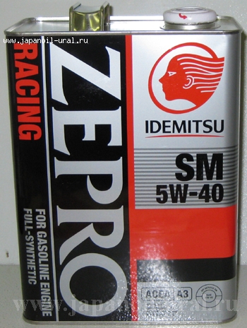 IDEMITSU ZEPRO RACING 5W40 SM 100% synthetic 4L