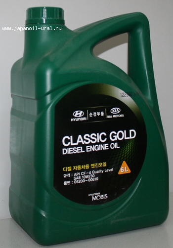 Hyundai Classic Gold Diesel SAE 10W-30 CF-4 6L