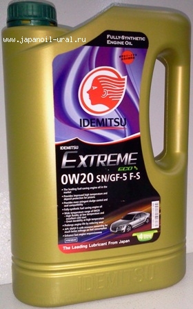 IDEMITSU EXTREME ECO SN/GF-5 0W20 F-S 4L