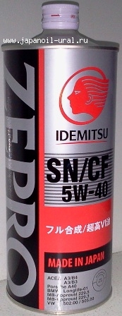 IDEMITSU ZEPRO EURO SPEC 5W40 SN/CF 1L