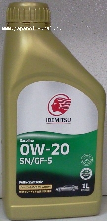 IDEMITSU SN/GF-5 0W20 F-S 1L