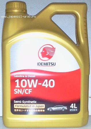 IDEMITSU SN/CF 10W40 S-S 4L